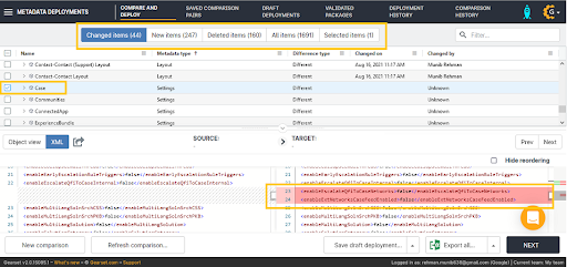 metadata deployment