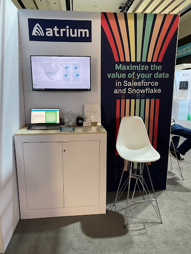 Atrium booth at snowflake summit