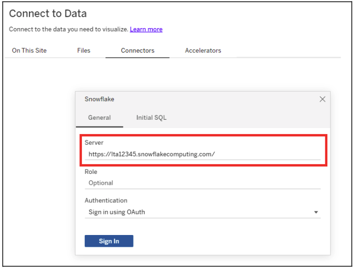 connect to data