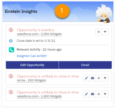 opportunity insights: Einstein Insights