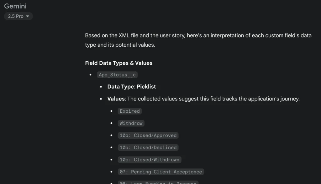 Atrium Andi and Gemini - Field Types