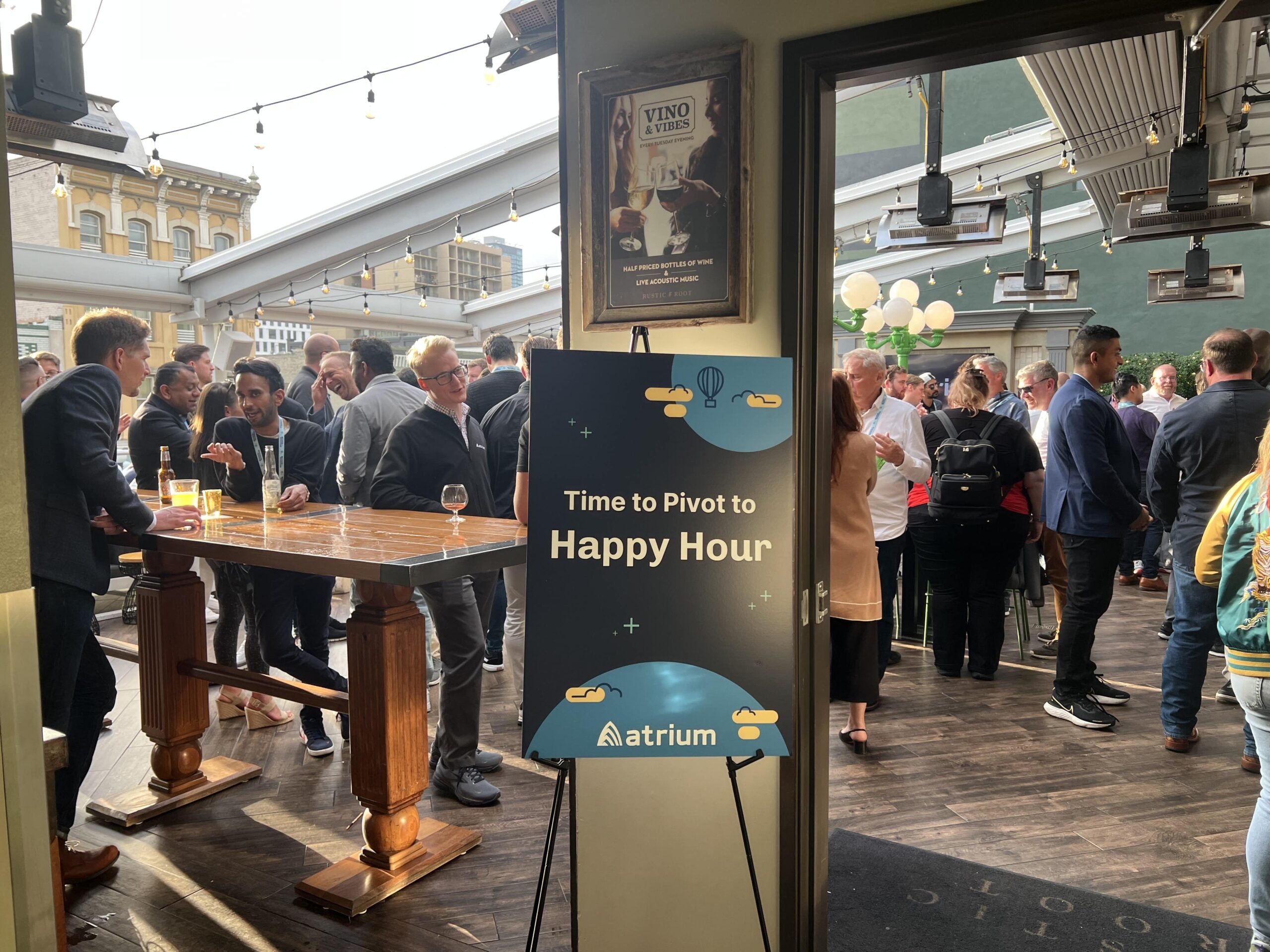 Atrium Happy Hour Pivot Photo