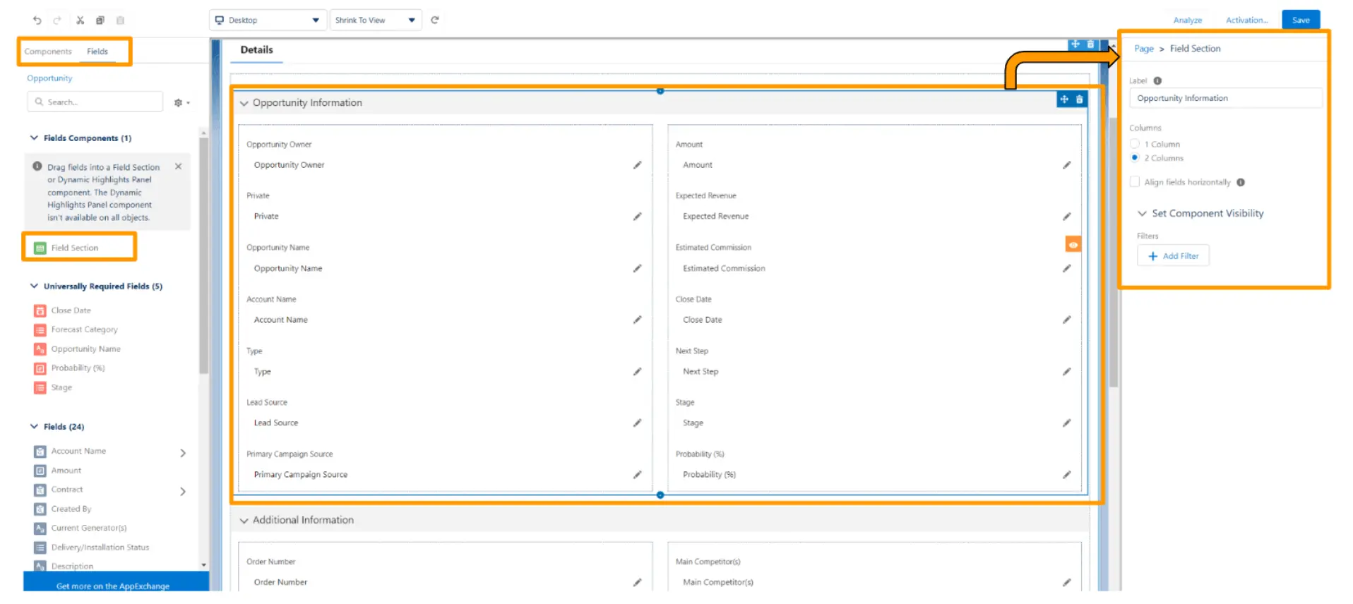 Salesforce Dynamic Pages Image 1
